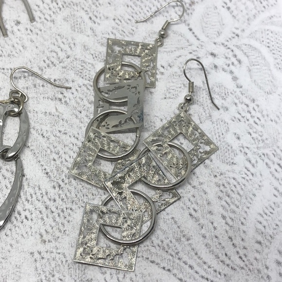 Bundle lot 9 modernist style earrings variety - Picture 2 of 11